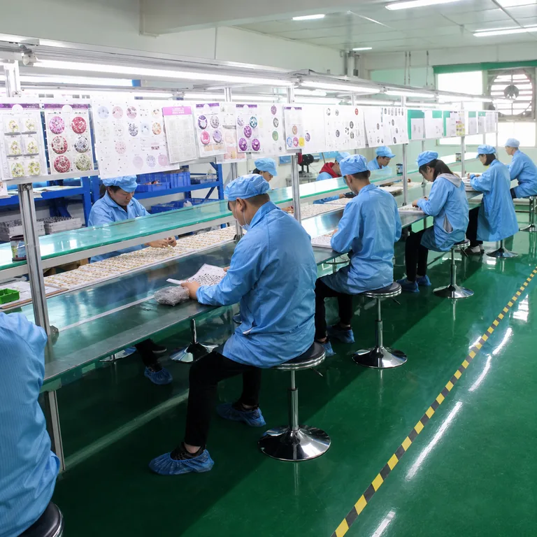 Actual custom product assembly workshop in Dongguan