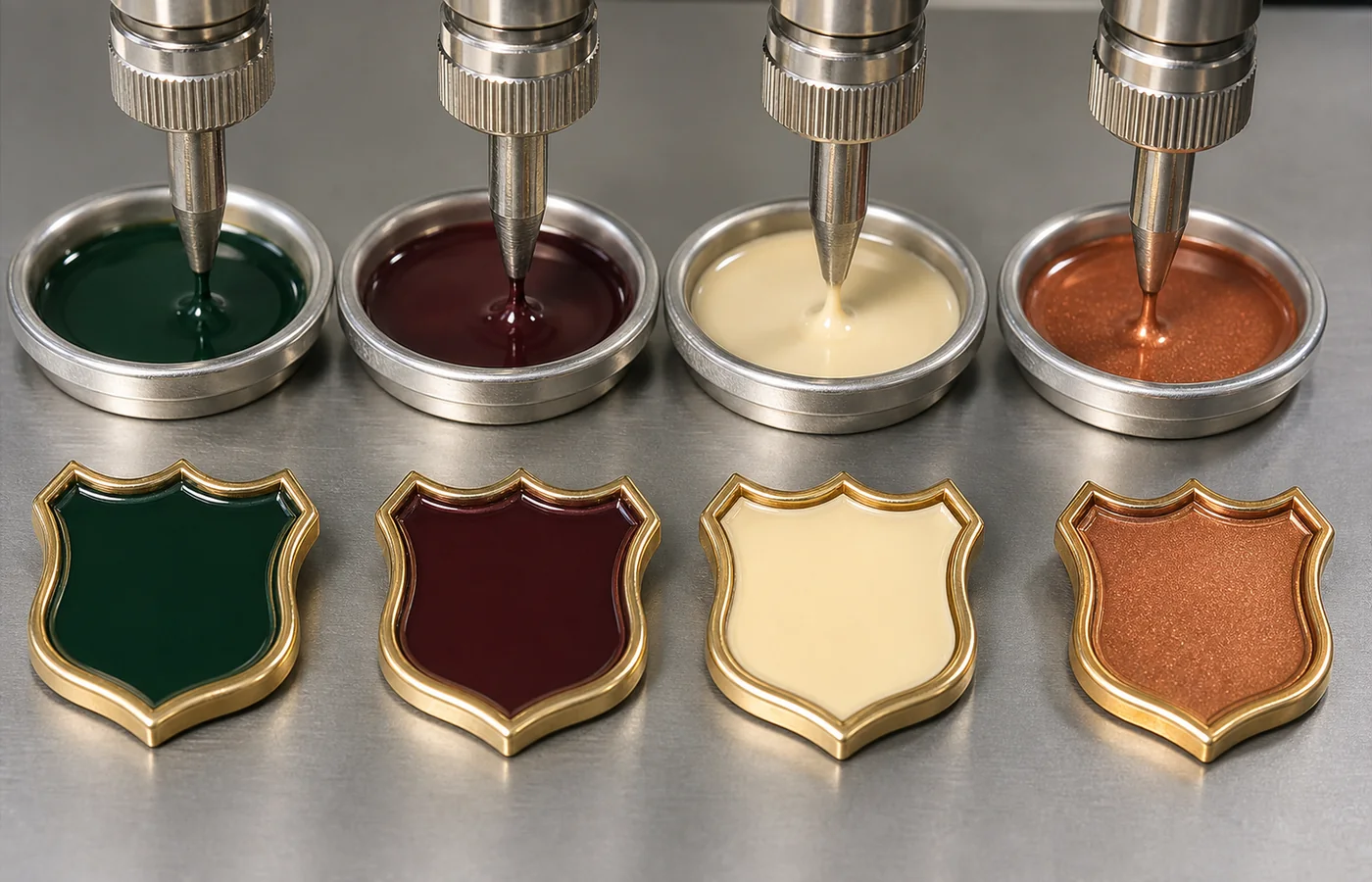 Printed color and epoxy surface process