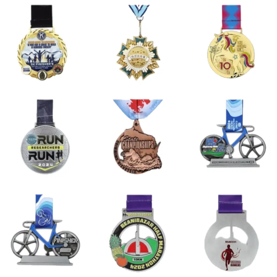 Custom Cycling Event Medals product examples for event organizers and B2B buyers