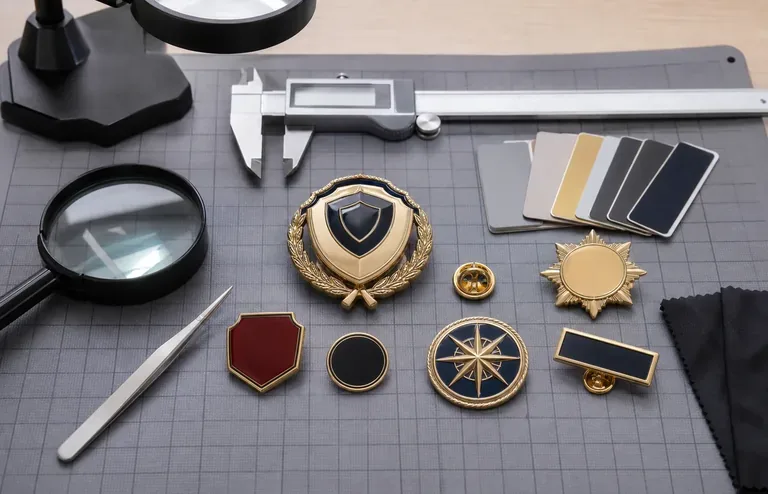 Quality inspection of enamel color and surface details on custom metal products